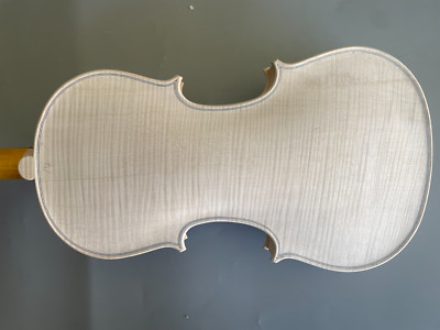 Unfinished Violin 4/4 One piece Flame Maple Violin Spruce Handmade Professional