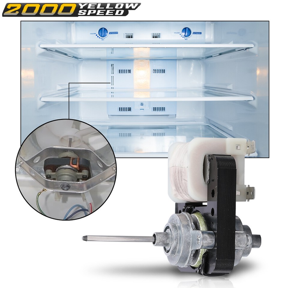 Scaldabagno Pompa Di Calore Motore Ventola Evaporatore Per Frigorifero Whirlpool - Confezione Da 2 Pezzi, Codici Compatibili Motore Ventilatore Frigo Ah34 240369701 5303918549 - Foto 3