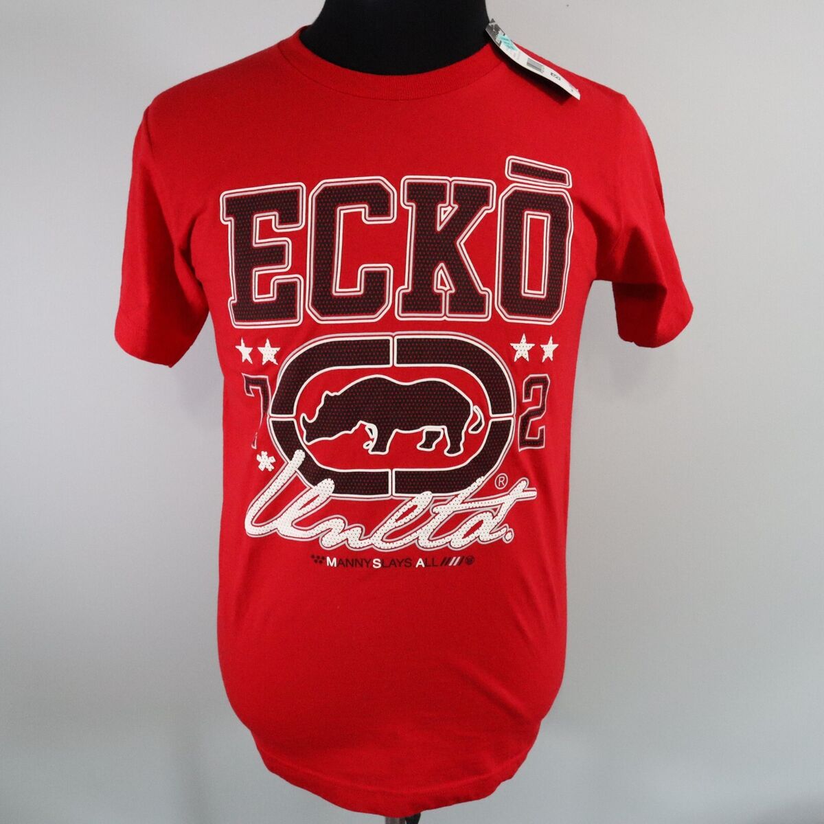 Ecko Unltd T-Shirt Mens Small Crew Neck Logo Graphic Tee Red Ecko Unltd T-Shirt Mens Small Crew Neck Logo Graphic Tee Red