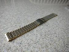 Unbranded 2 Tone SS 18mm Straight Ends 2 Piece Watch Band I45
