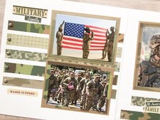 Army Scrapbook pages, 12 By 12 Army Pages, Army Scrapbook Layout