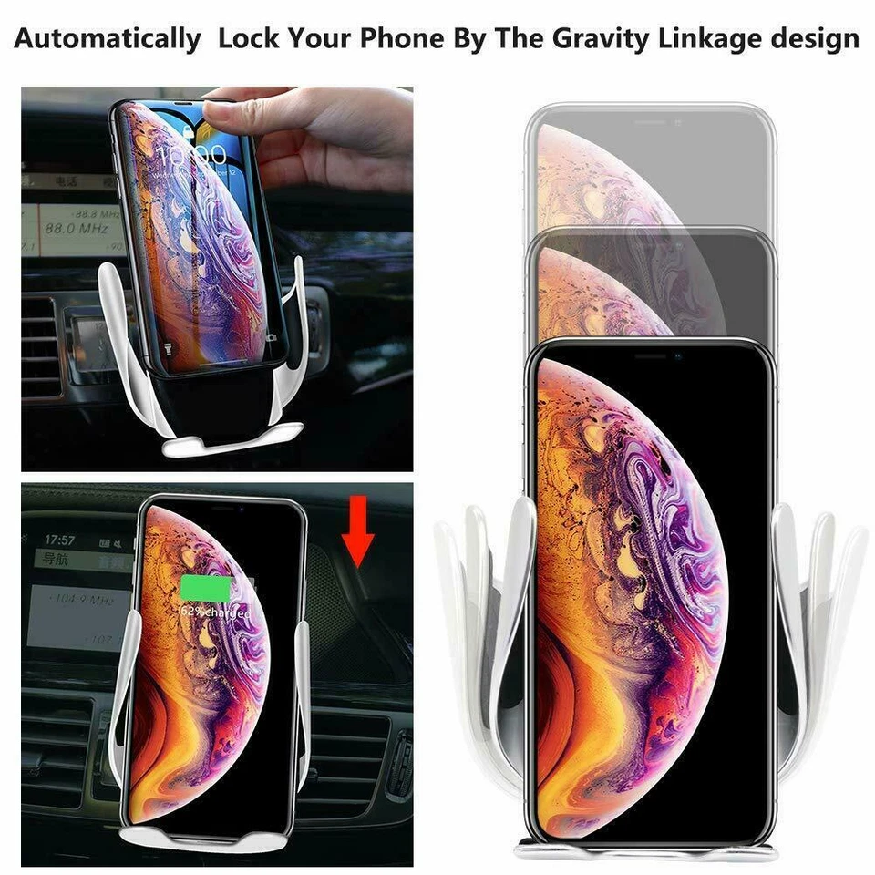 Wireless Charger Power For iPhone Samsung Mobile Phone Devices Fast Charging - Image 2 of 4