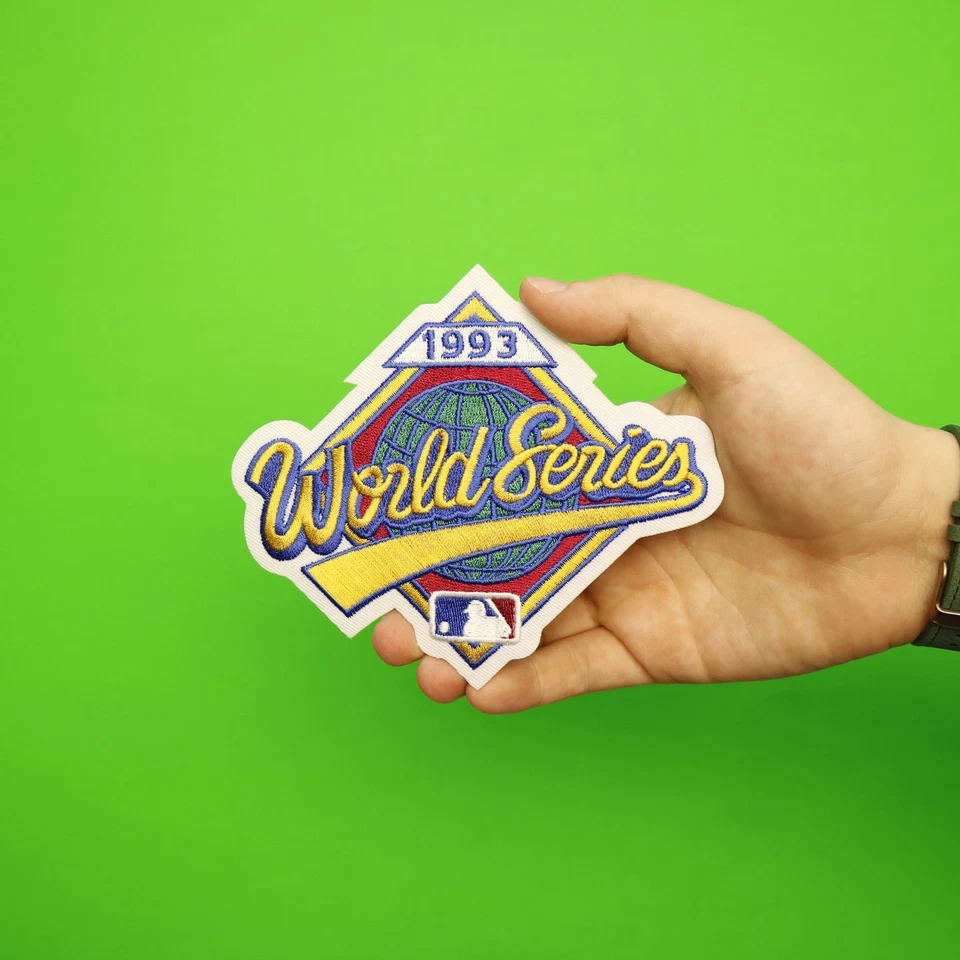 1993 MLB World Series Sleeve Patch Philadelphia Phillies Toronto Blue Jays - Image 2 of 3