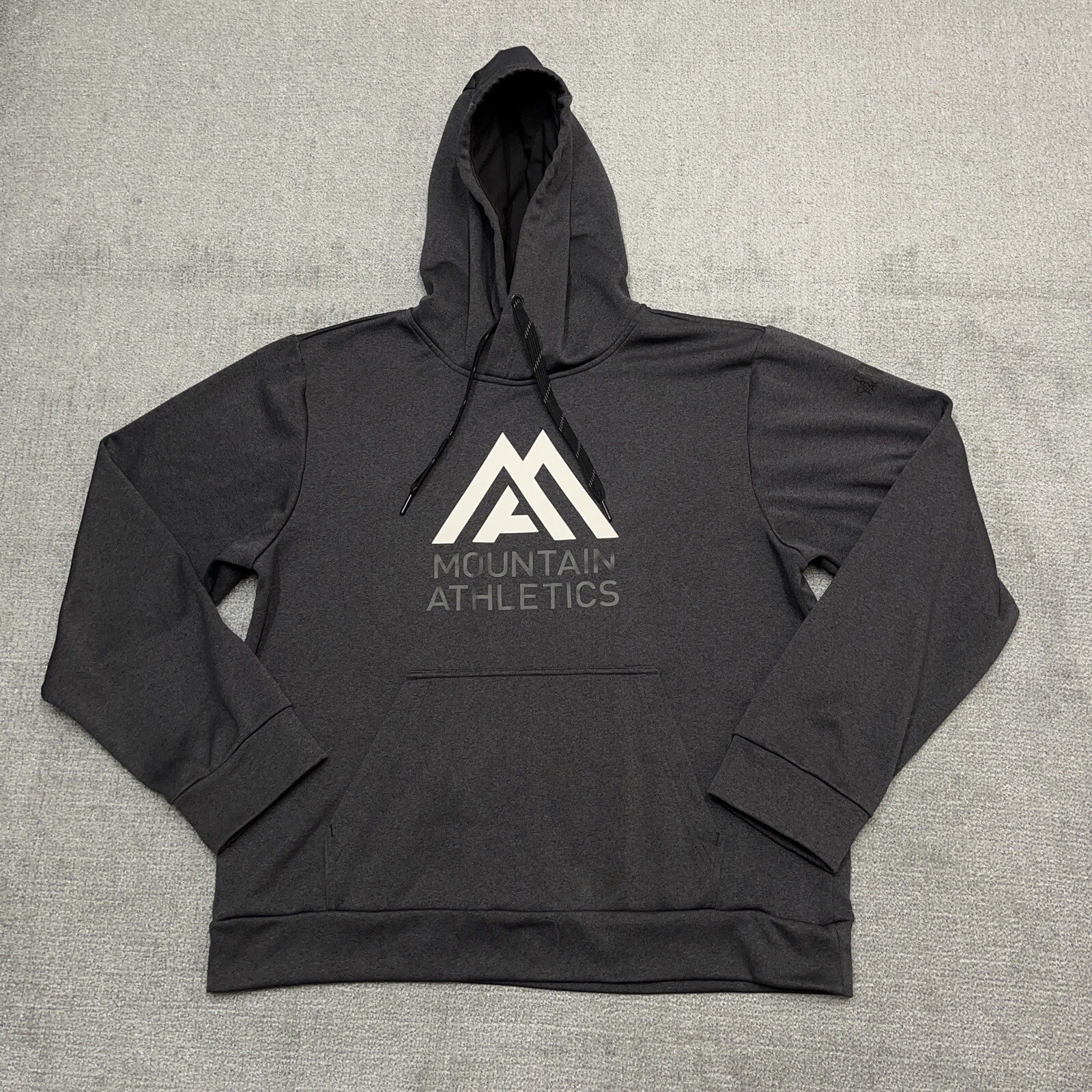 North Face Mens Medium Gray Fleece Hoodie Mountain Athletics Pullover Sweatshirt