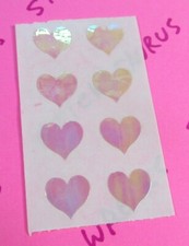Vintage Mrs. Grossman's Opal Hearts Mods Sticker Half Sheet