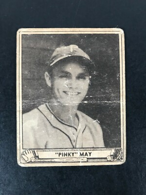 1940 PLAYBALL Authentic PINKY MERRILL GLEND MAY Baseball Card No