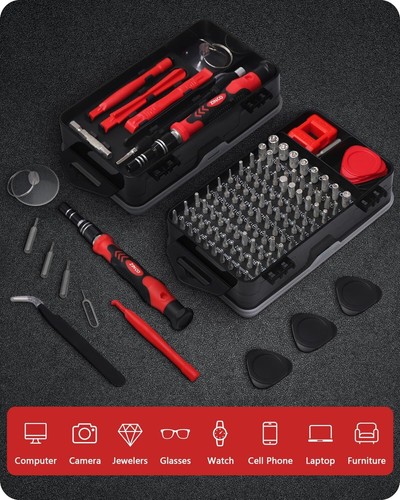 Feinmechaniker Werkzeug Set Mini Schraubenzieher 124 in 1 Handy Reparatur Schrau - Bild 6 von 6