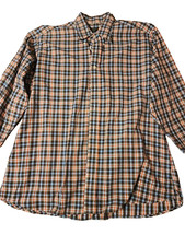 Men’s Gitman Bros. Made In USA Multi Checkered Dress Shirt Size Large NIcE