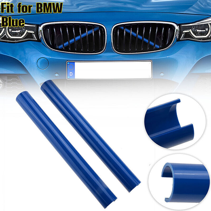 Grill Bar Blue Fits BMW F31 F30 1 2 3 Series Front Grille Trim Strips ...