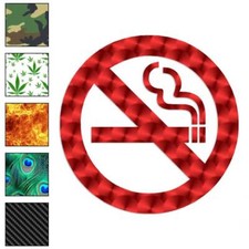 No Smoking Sign, Vinyl Decal Sticker, 40 Patterns 3 Sizes, 932
