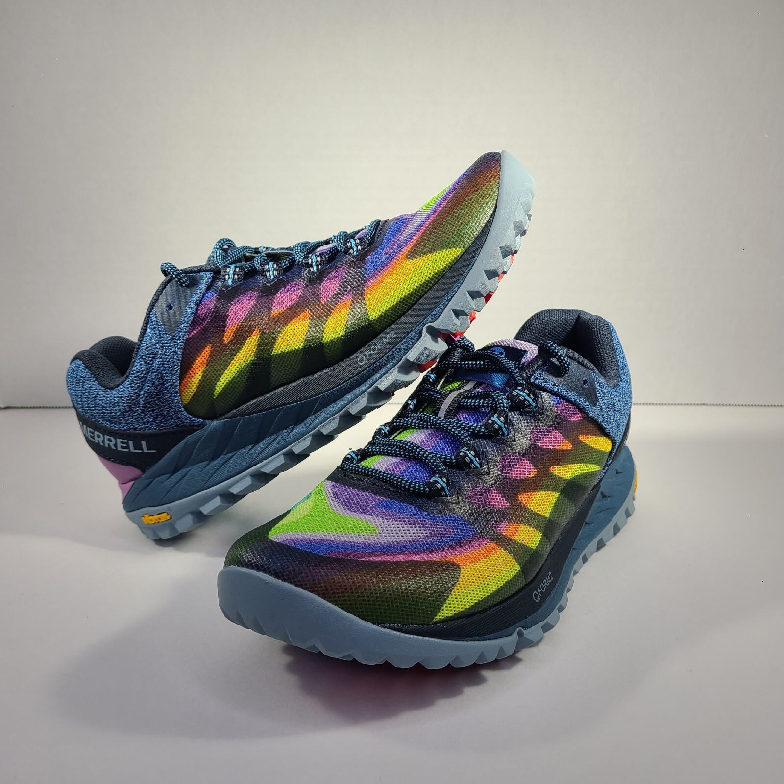 US 5 Wide Merrell Antora 2 scarpe basse da trail running da donna arcobaleno J135430W NUOVE