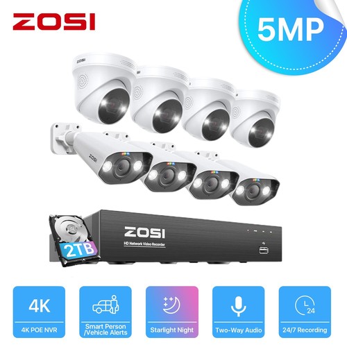 ZOSI 8CH 4K 5MP/8MP POE Security Camera System NVR CCTV Audio AI Detect IR Night - Picture 27 of 30