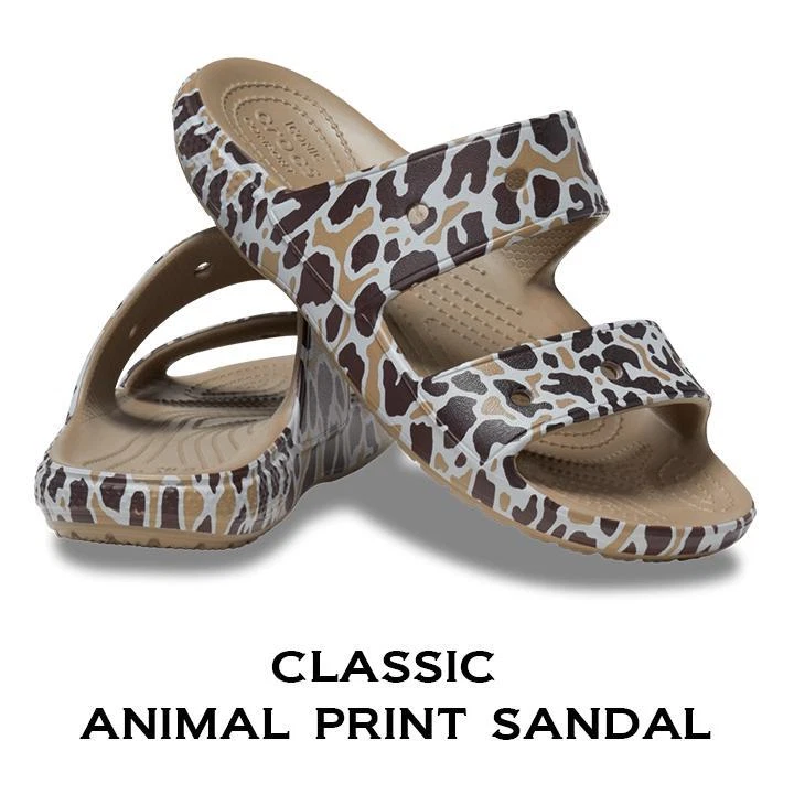 Crocs clearance leopard sandals