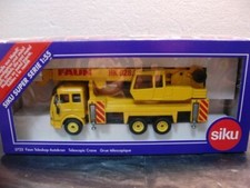 WOW EXTREMELY RARE 3723 Mercedes SK Faun Telescopic Crane Yellow 1:55 Siku