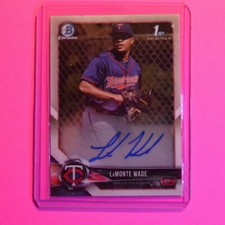 2018 Bowman Chrome, Lamonte Wade 1st Prospect Auto Autograph ,BCPA-LW