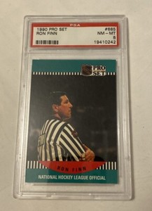 1990 Pro Set Hockey Ron Finn #685 PSA 7.5