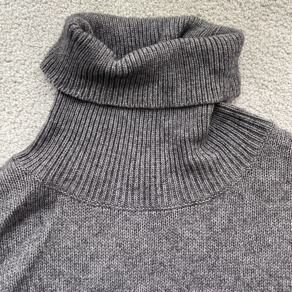 Suéter ESPRIT Mujer Cuello Tortuga Lana Acrílico Mezcla Tejido Gris Talla Mediana Foto 4 de 4