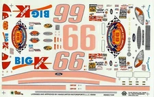 Slixx 1549 #66 Big K Mart chrome 2000 Darrell Waltrip decal