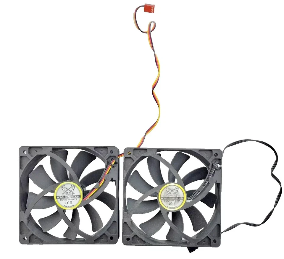 Scythe 120mm 3 pin Computer case fans PC Gaming DC 12V SY1225SL12SL - Image 2 of 4