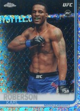 2019 Topps UFC Chrome KARL ROBERSON RC ROOKIE #73 DIAMOND HOT BOX REFRACTOR SP