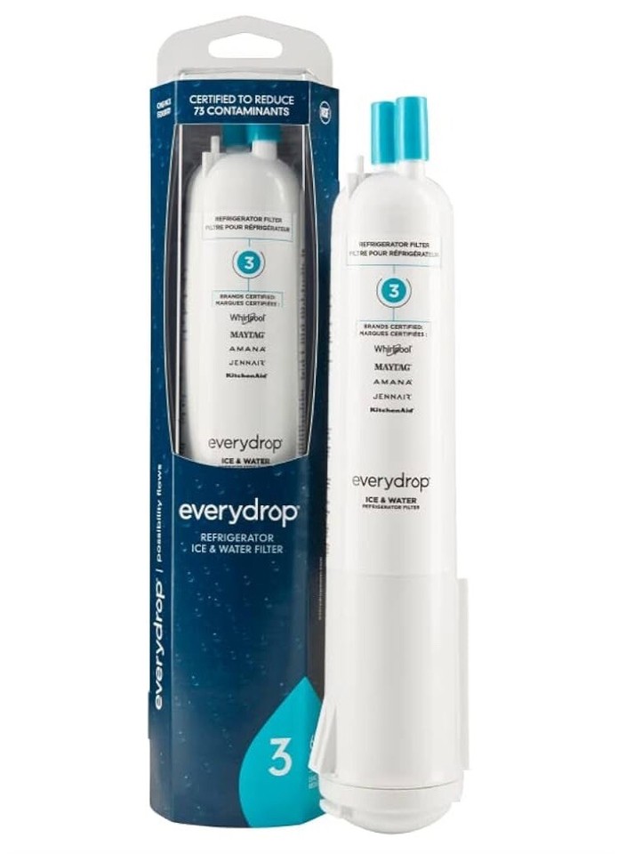 Everydrop by Whirlpool Ice and Water Refrigerator Filter 3 EDR3RXD1