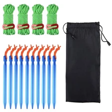 Triwonder Aluminum Tent Stakes Pegs & Reflective Guylines With Tent Co