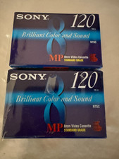 2x SONY Video8   8mm MP 120-MIN Cassette Tapes   P6-120MP NTSC  - NEW