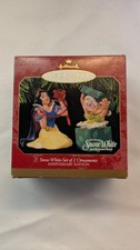 Hallmark Keepsake Ornament 1997 Disney Snow White set of 2 dopey anniversary
