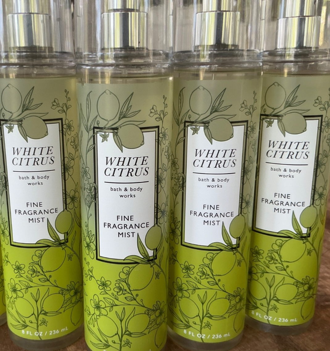4 (FOUR) WHITE CITRUS 8oz Fine Fragrance MIST Bath and