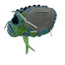 Rawlings Players Series Tee Ball Glove RHT Green Blue PL9G-DINO 9  Fast Shipping