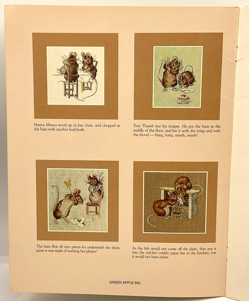 1982 The Tale of Two Bad Mice Beatrix Potter Counted Cross Stitch Pattern Book - Image 3 of 4