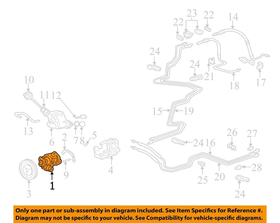 Bomba de dirección asistida compatible con 97-08 PORSCHE BOXSTER 854602 Foto 2 de 4