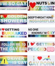 10Pcs Car Stickers, Magnetic Bumper Stickers, Car Accessories, Funny Bumper Stic
