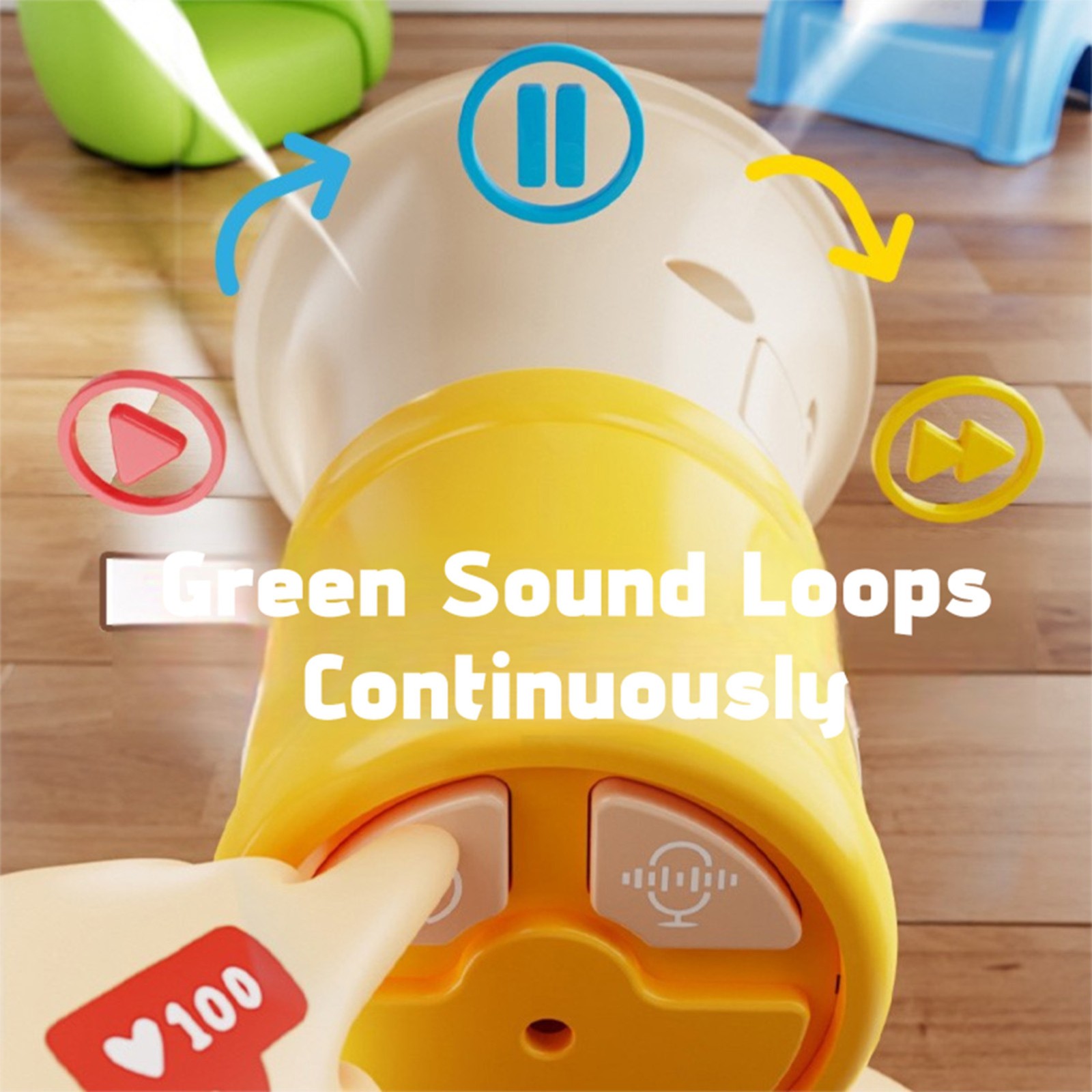 Mini Megaphone Toy Ergonomic Handheld Design Portable Hanging Voice Amplifi SHGO