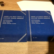 Vtg Whitman #9074 Cents & Half Cents of British North America Coin Folder Album