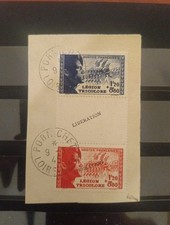 Timbre france Libération Légion Tricolore Signé  Ref4678