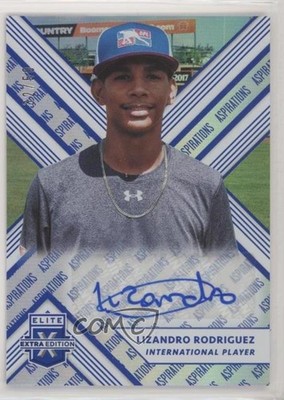 2018 Elite Extra Edition Aspirations Blue 32/50 Lizandro Rodriguez #173 Auto xb2
