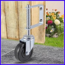 Gate Caster 4 and 5", Heavy Duty Gate Caster Wheel with Spring Loaded,Univers...