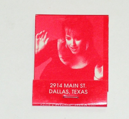 Vintage ACA Y ALLA Mexican Restaurant FULL Matchbook Deep Ellum Dallas Texas TX