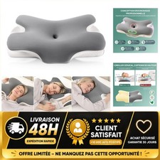 Oreiller Ergonomique Cervical à Mémoire de Forme MULISOFT Papillon