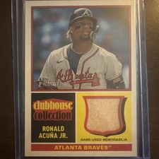 2025 Topps Heritage - Clubhouse Collection Relic Ronald Acuña Jr. #CCR-RAC (MEM)