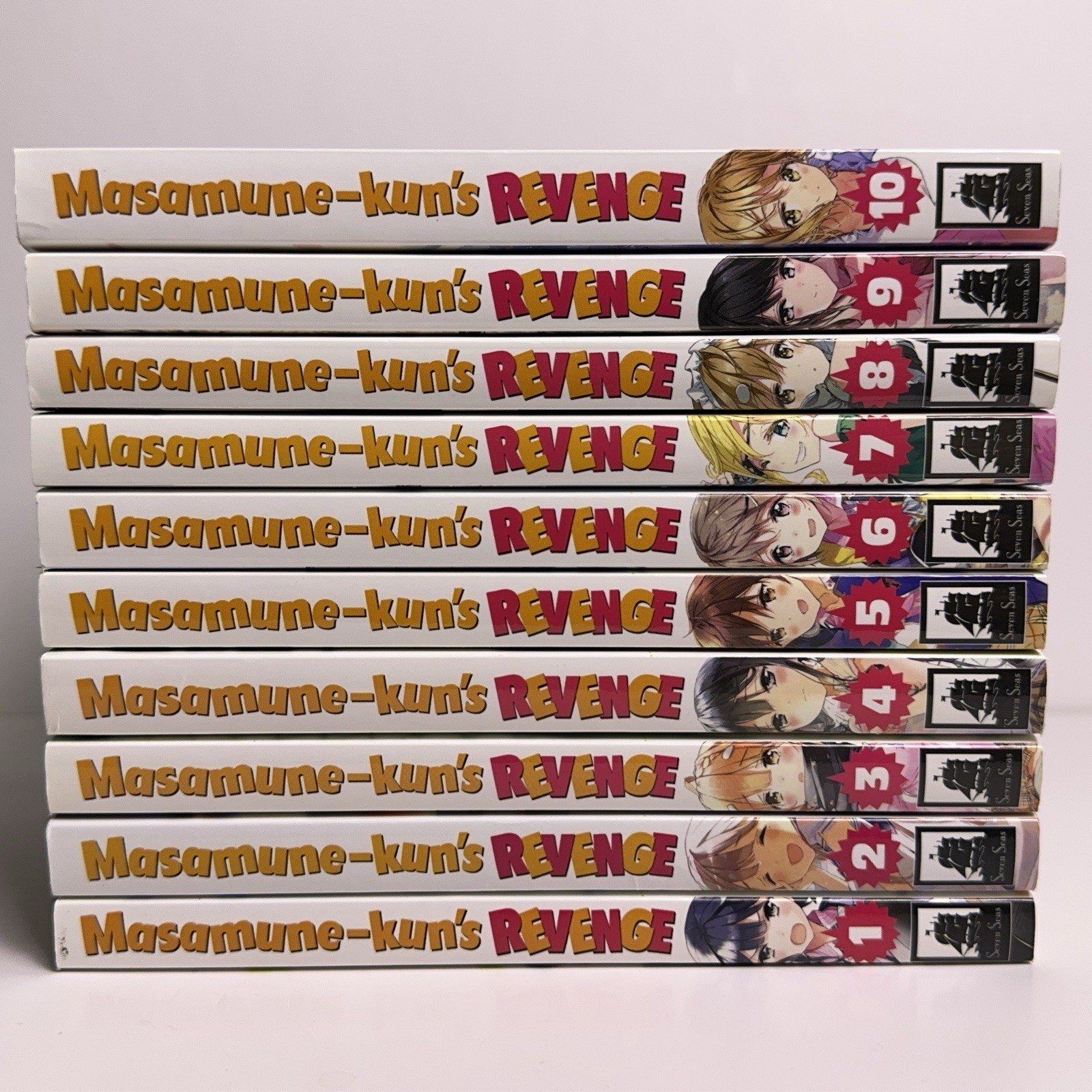 Lote Manga Masamune-kun’s Revenge Vol 1-10 Inglés Siete Mares