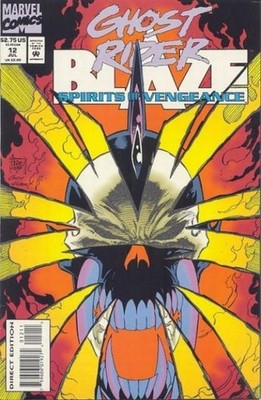 Ghost Rider Blaze Spirits of Vengeance (1992) #  12 (9.0-VFNM) Glow in the da...