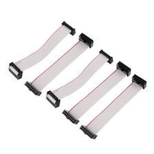 5pcs 2.54mm 14-Pin Female to Female IDE Extension Flat Ribbon Cable 10cm