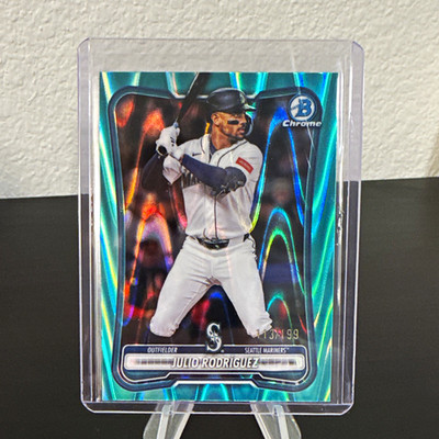  2026 Bowman Chrome Julio Rodriguez Aqua Wave /199