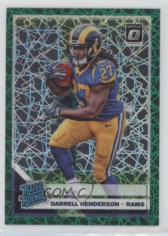 2019 Donruss Optic Rated Green Velocity Prizm Darrell Henderson Rookie RC s8n