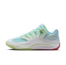 Nike KD 18 EP Snowed In Christmas White Glacier Blue Volt HV1996-100 Men
