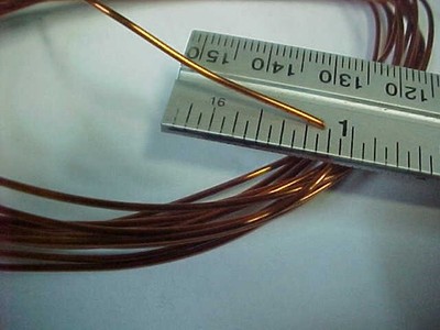 (Quan 50') 18 AWG Enameled Copper Magnet Wire Electric Motor Coil Windings NEW