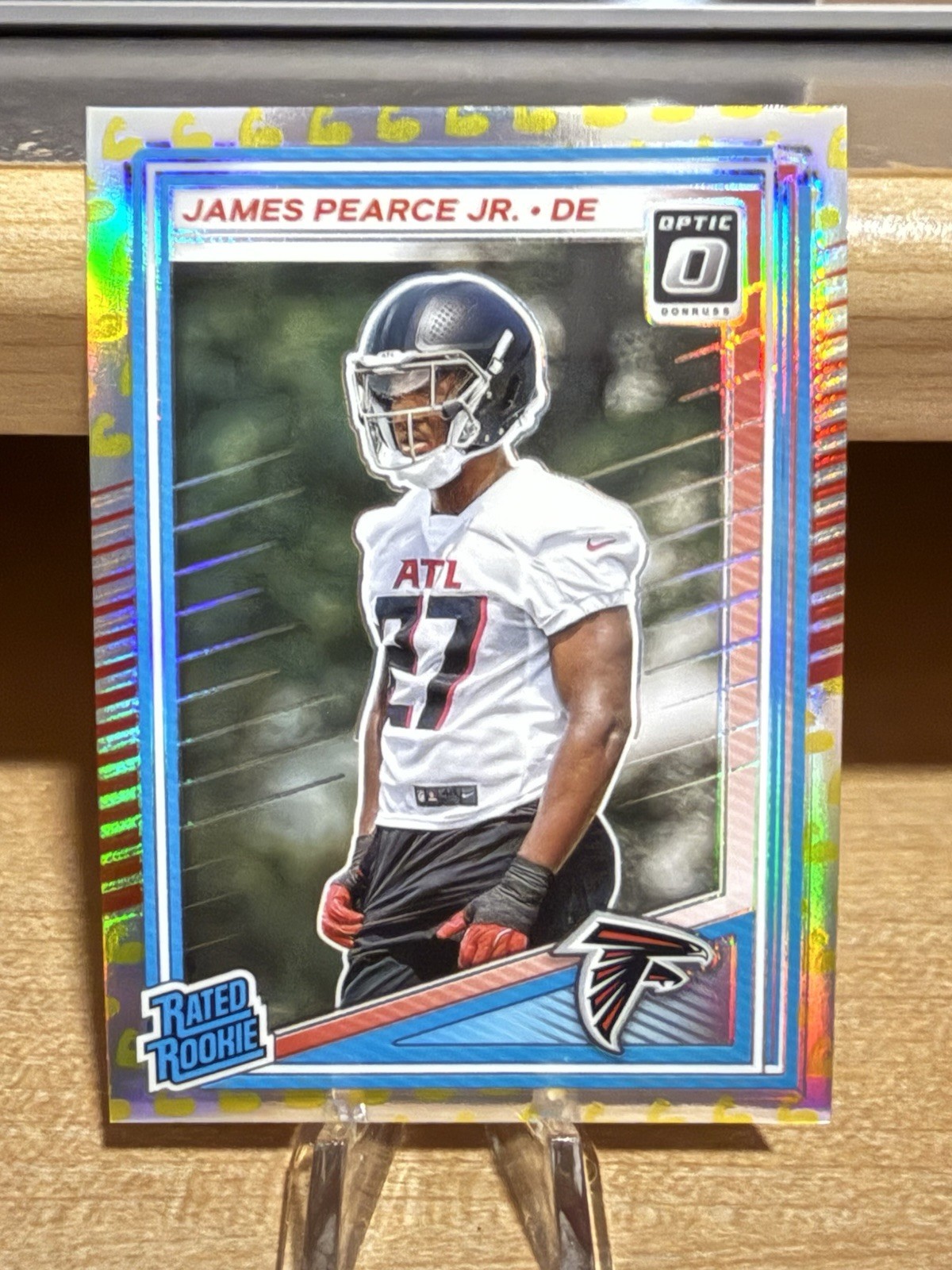 2025 Panini Donruss Optic Flex Emoji James Pearce Jr. Rated Rookie /199 Card 240