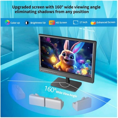 Portable 17'' TV with Multiple Connectivity